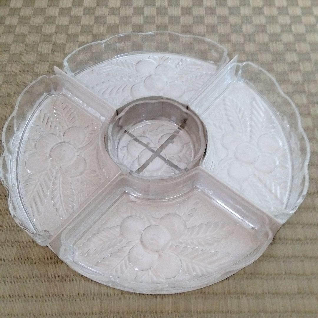 新品　回転皿　オードブルセット　高級食器　ブランド食器　回るガラス　中華クルクル