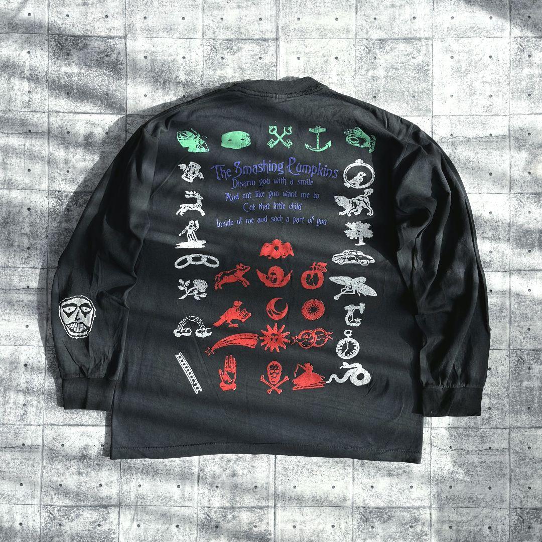 SMASHING PUMPKINS スマパン 袖プリ ロングスリーブTシャツXL