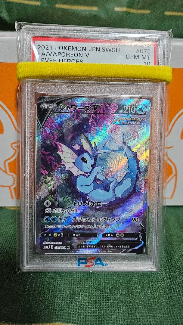 PSA10鑑定シャワーズV＆ブラッキーV SR ＆MレックウザEX 25th