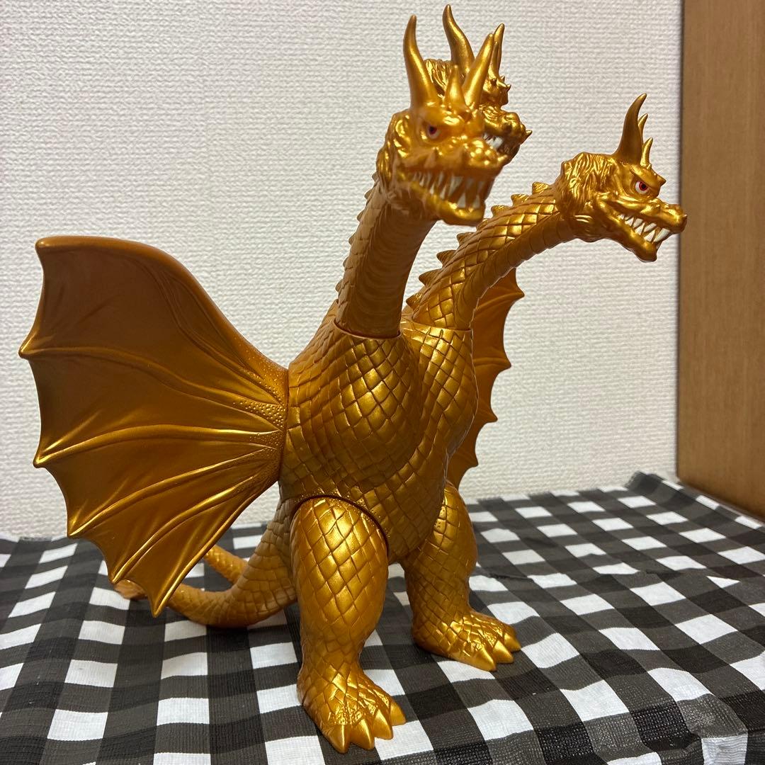 ゴールド キングギドラ ソフビ フィギュア 怪獣郷