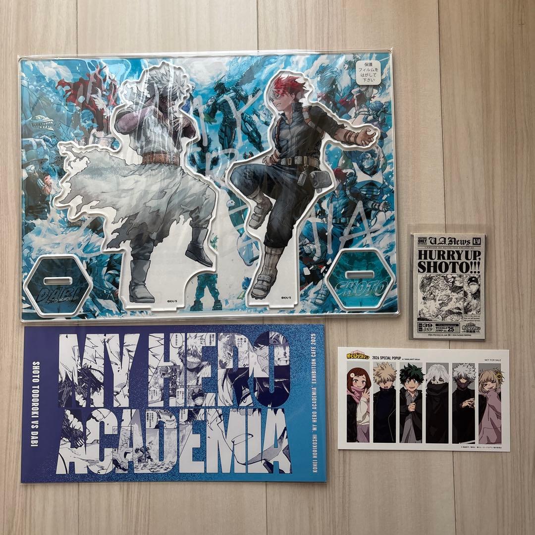 ヒロアカ 轟焦凍 原画展 グッズ セット売り コラボカフェ アクリルスタンド