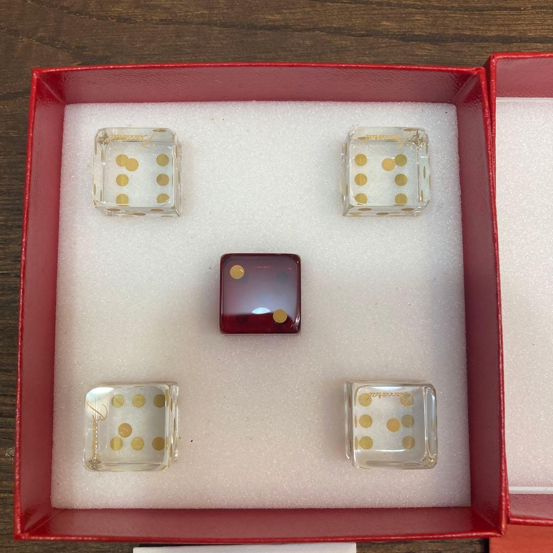 Baccarat クリスタル サイコロセット 5個