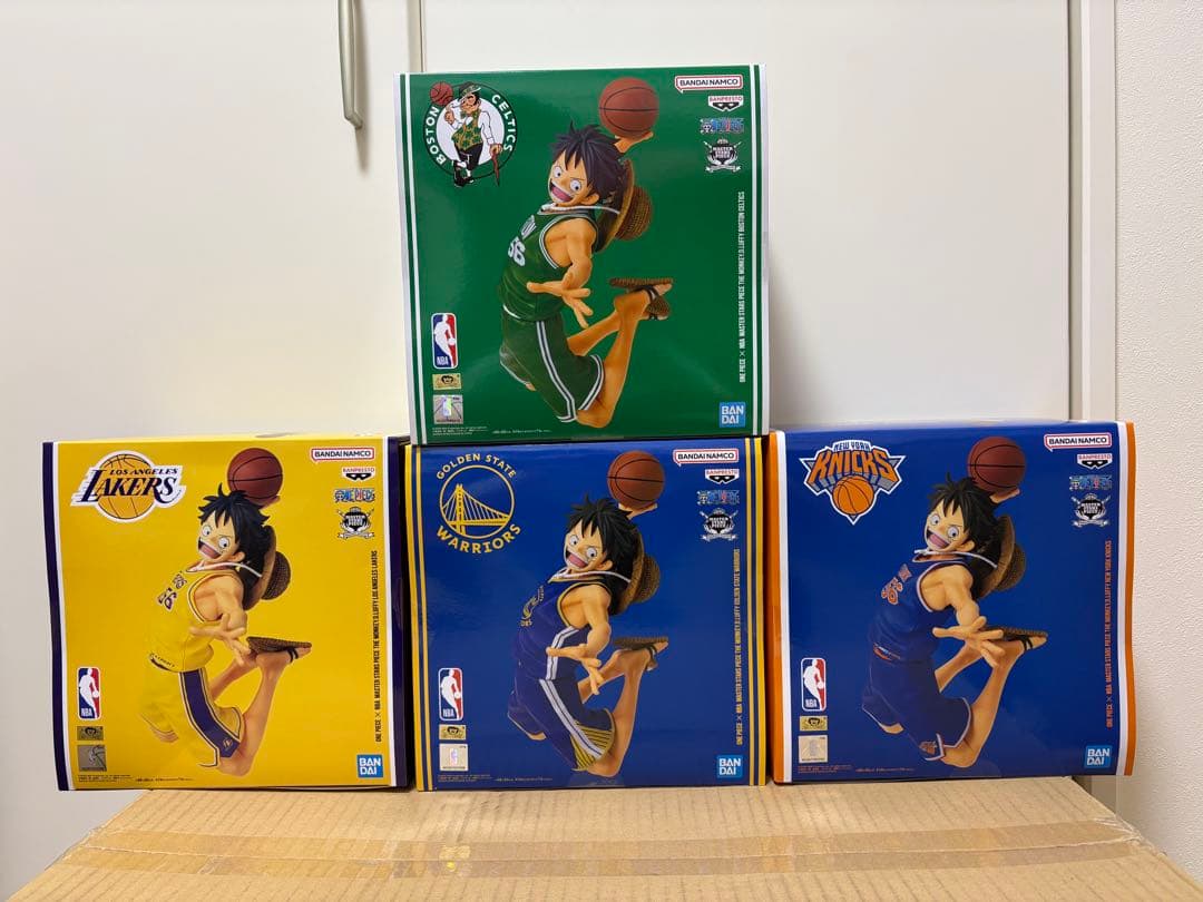ワンピース × NBA ルフィ フィギュア 4種セット