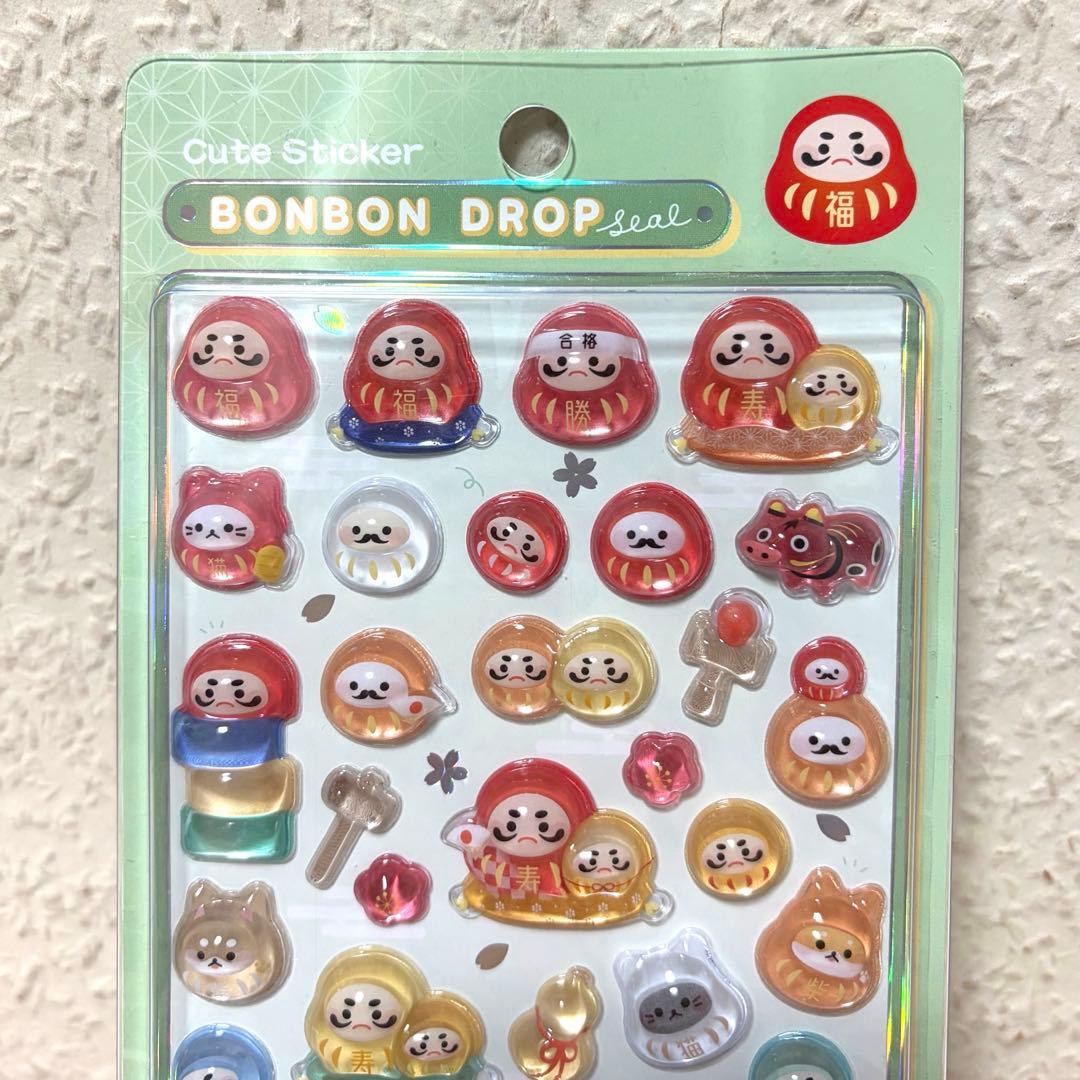 【匿名配送】正規品 新作 和柄 ボンボンドロップシール 第二弾 5種 まとめ売り