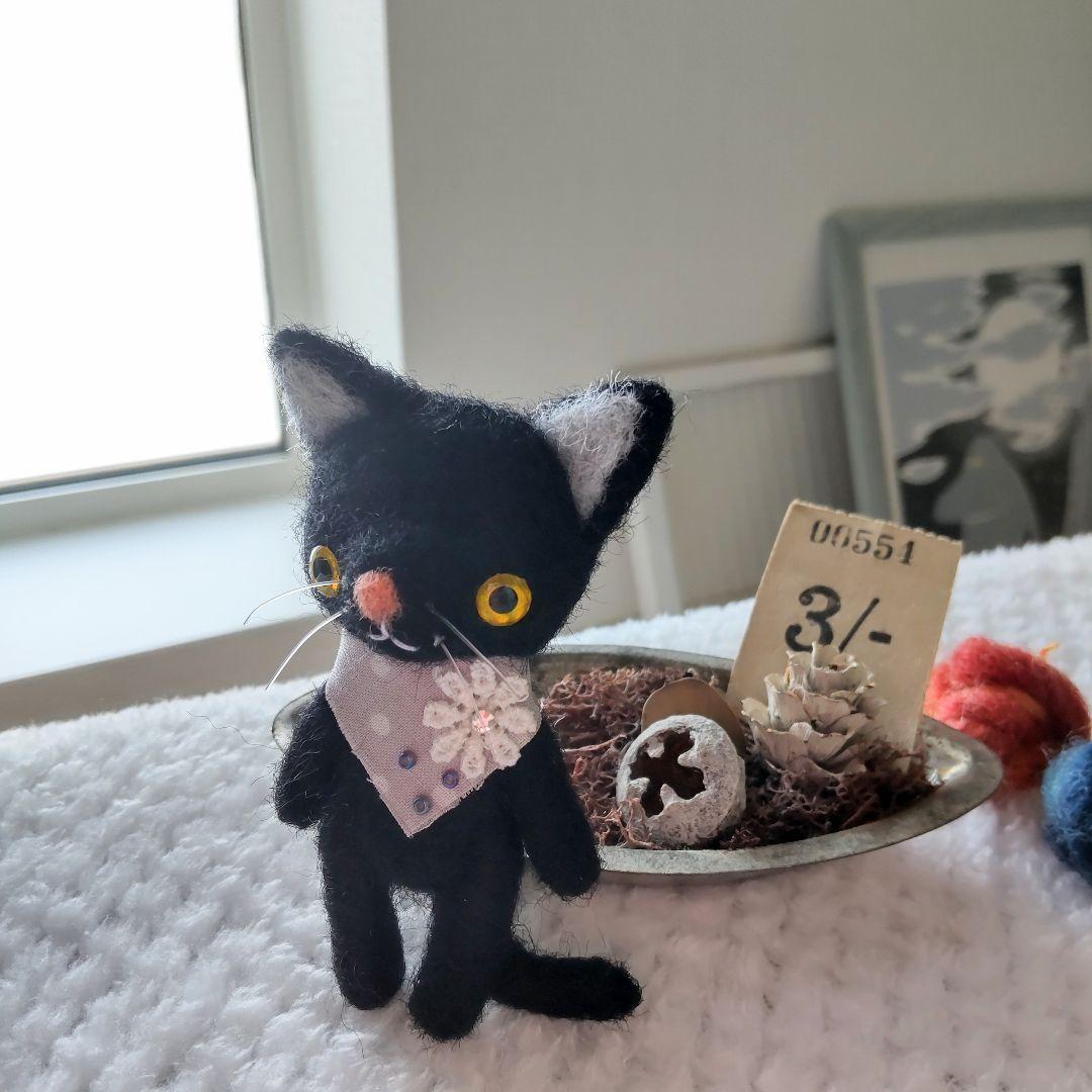 【確認用】黒猫さん✻羊毛フェルト