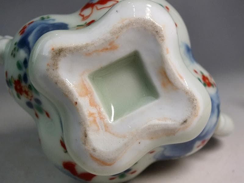 ☆古陶磁 中国 清朝 色絵 香炉 古玩 B6
