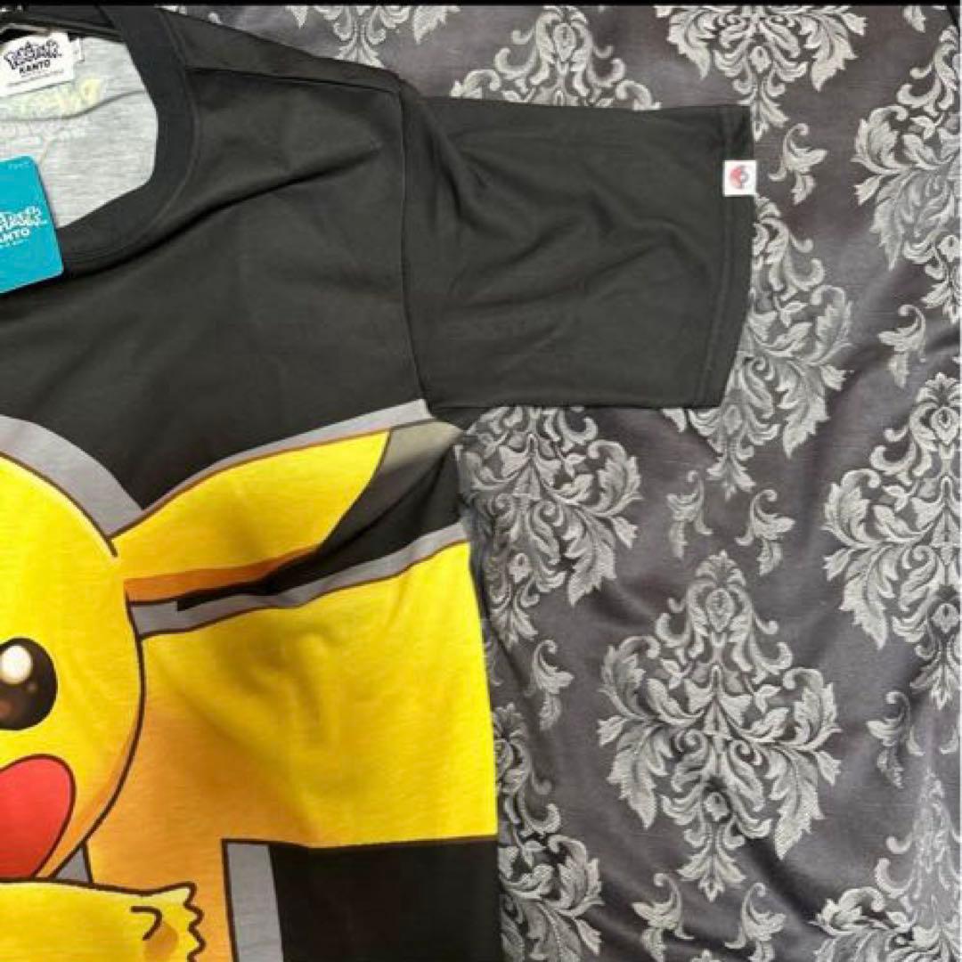 ポケパークカントー　限定Tシャツ　ピカチュウ　Lサイズ　ブラック　タグ付き　②