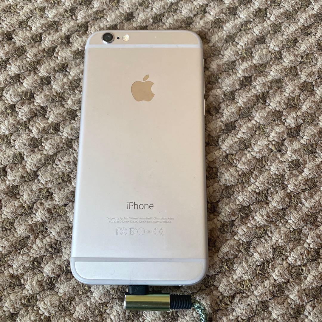 美品　iPhone 6 64GBシルバー 本体1-100