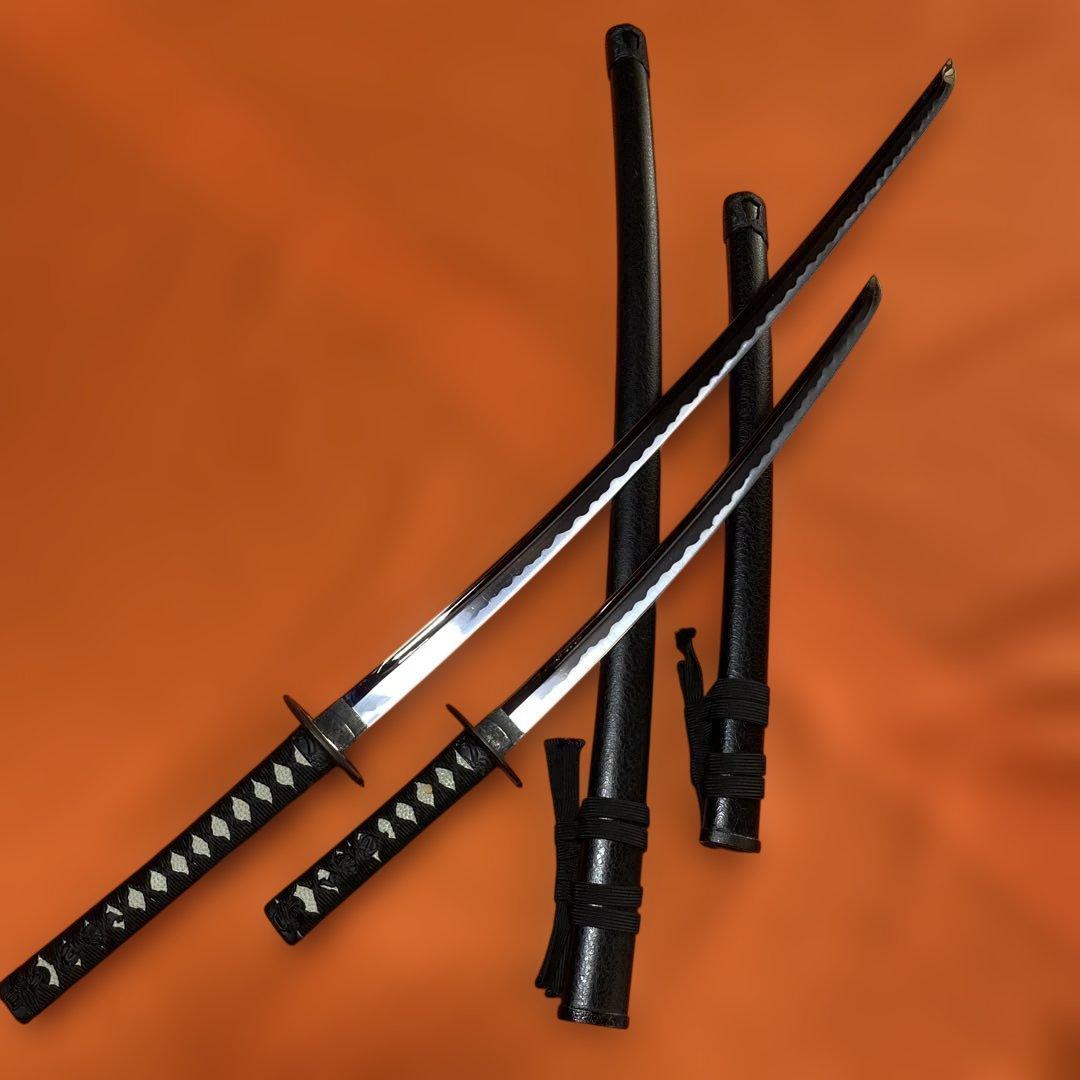 高級模造刀(居合刀)大小２本 宮本武蔵拵え