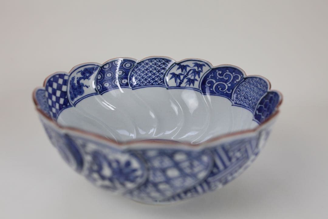 九谷焼 寿楽 祥瑞捻 鉢 菓子器 染付 煎茶器