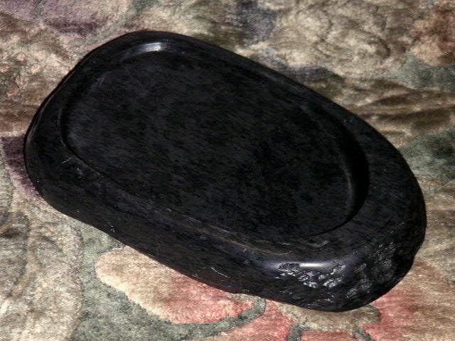♥中国　古硯　約1000ｇ　硯　骨董品