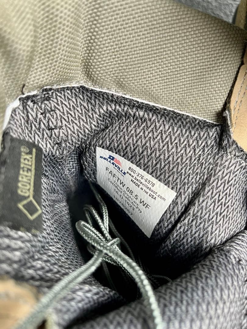 米軍放出新品Belleville コンバットブーツ8.5WF 実物