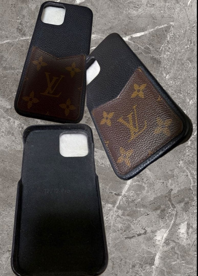 Louis Vuitton iPhoneケース レザー12/12pro