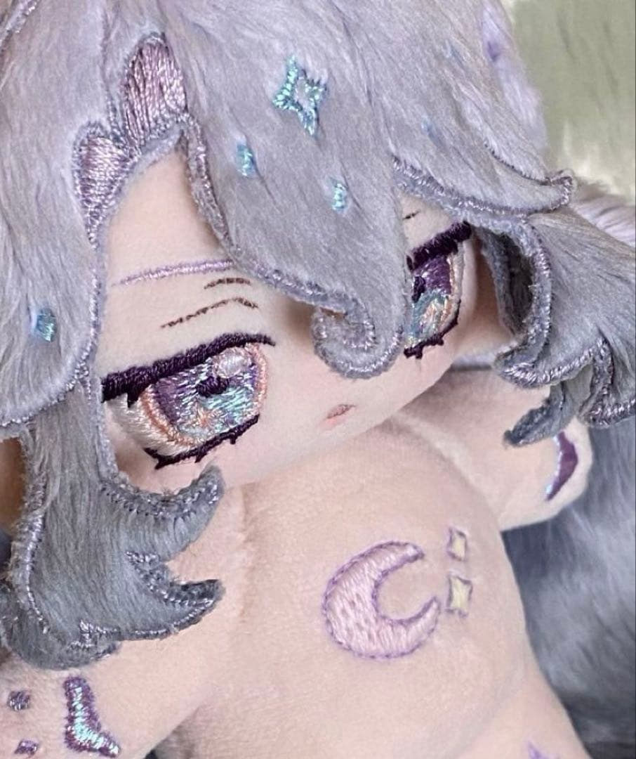 わ*び様 無属性　自作　ぬいぐるみ　10cm （12.5センチ）　骨入り　蓄光刺
