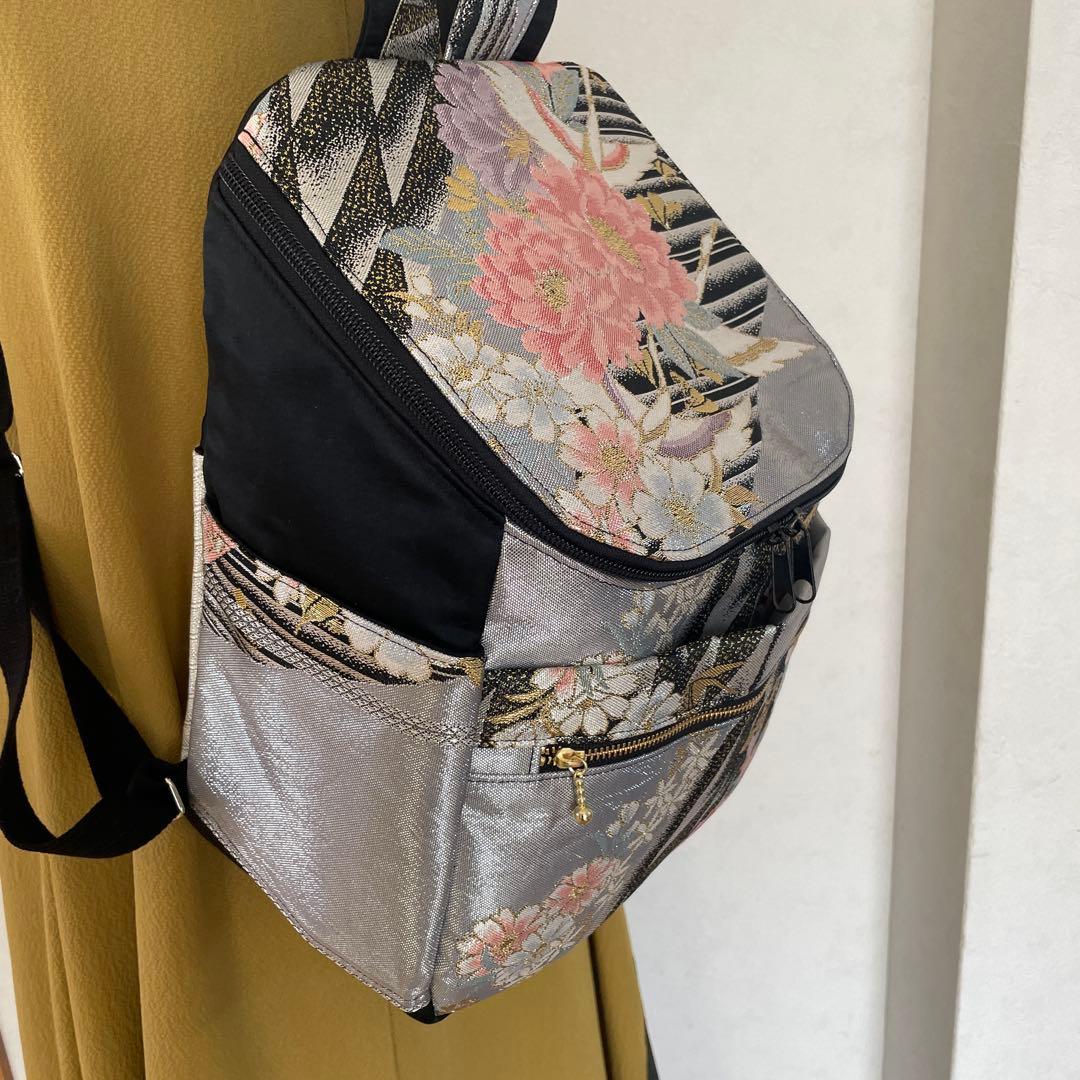 帯リメイクリュック 10-7