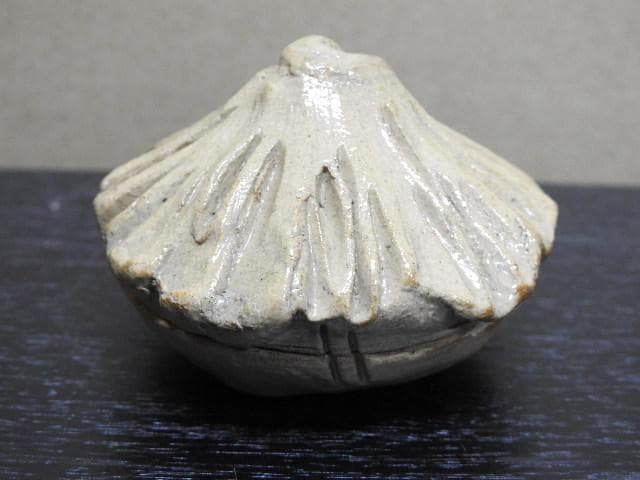 楽山焼　香合　空味作　共箱　MA24