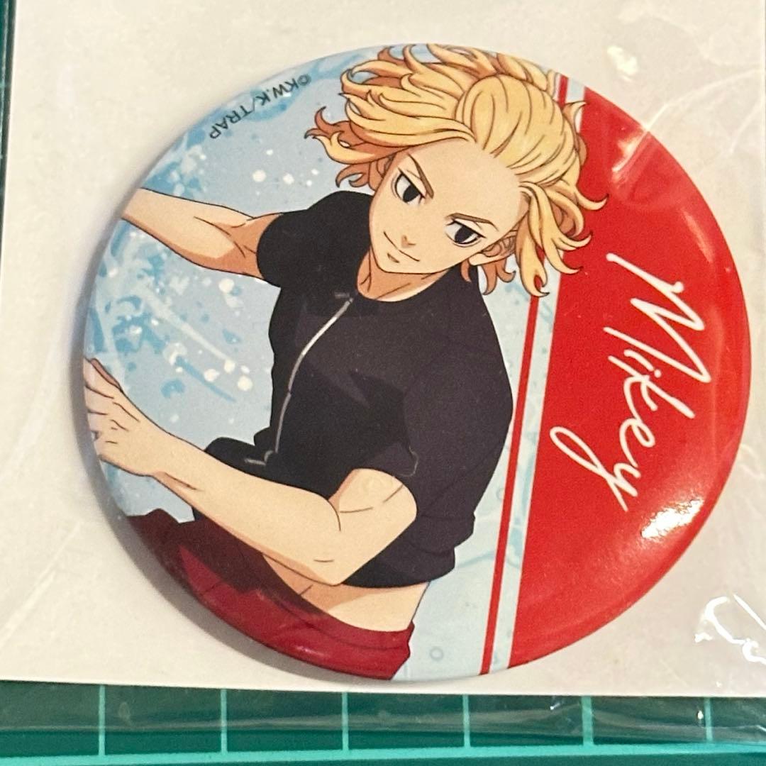 東京リベンジャーズ　くじメイト　缶バッジ　佐野万次郎　summer splash