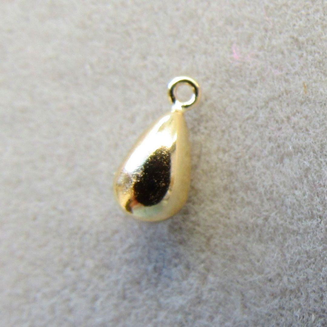 ドロップ チャーム K18 しずく 18K ハンドメイド ネックレス ピアス