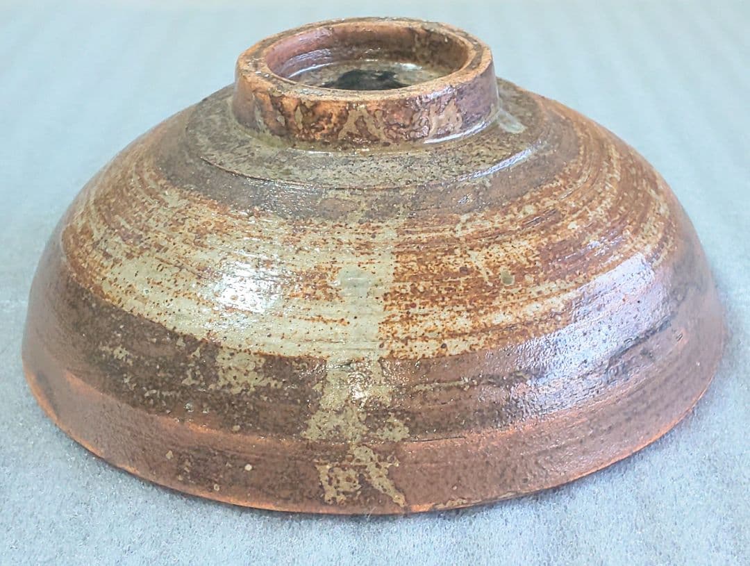 魯山人 料亭 星ヶ岡茶寮 (星岡茶寮）渦文見込 星岡印 平茶碗