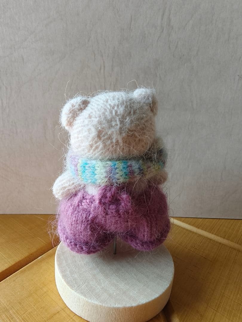 新品|ハンドメイド テディベア 着せ替え人形 ウール あみぐるみ 洋服 セット