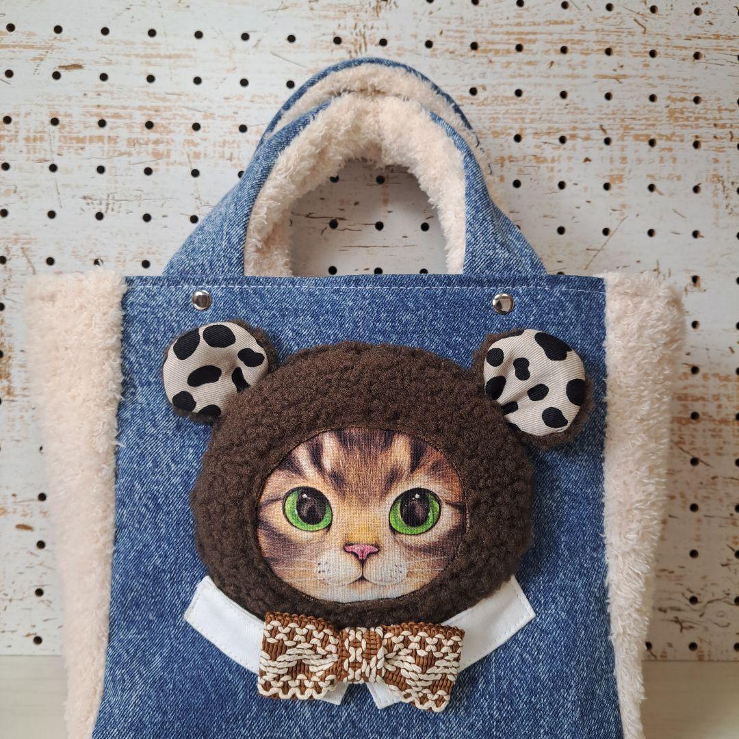 ゆ*ら様 コヤンイサムチョン　リトルサンダーデニムリメイクトートバッグ