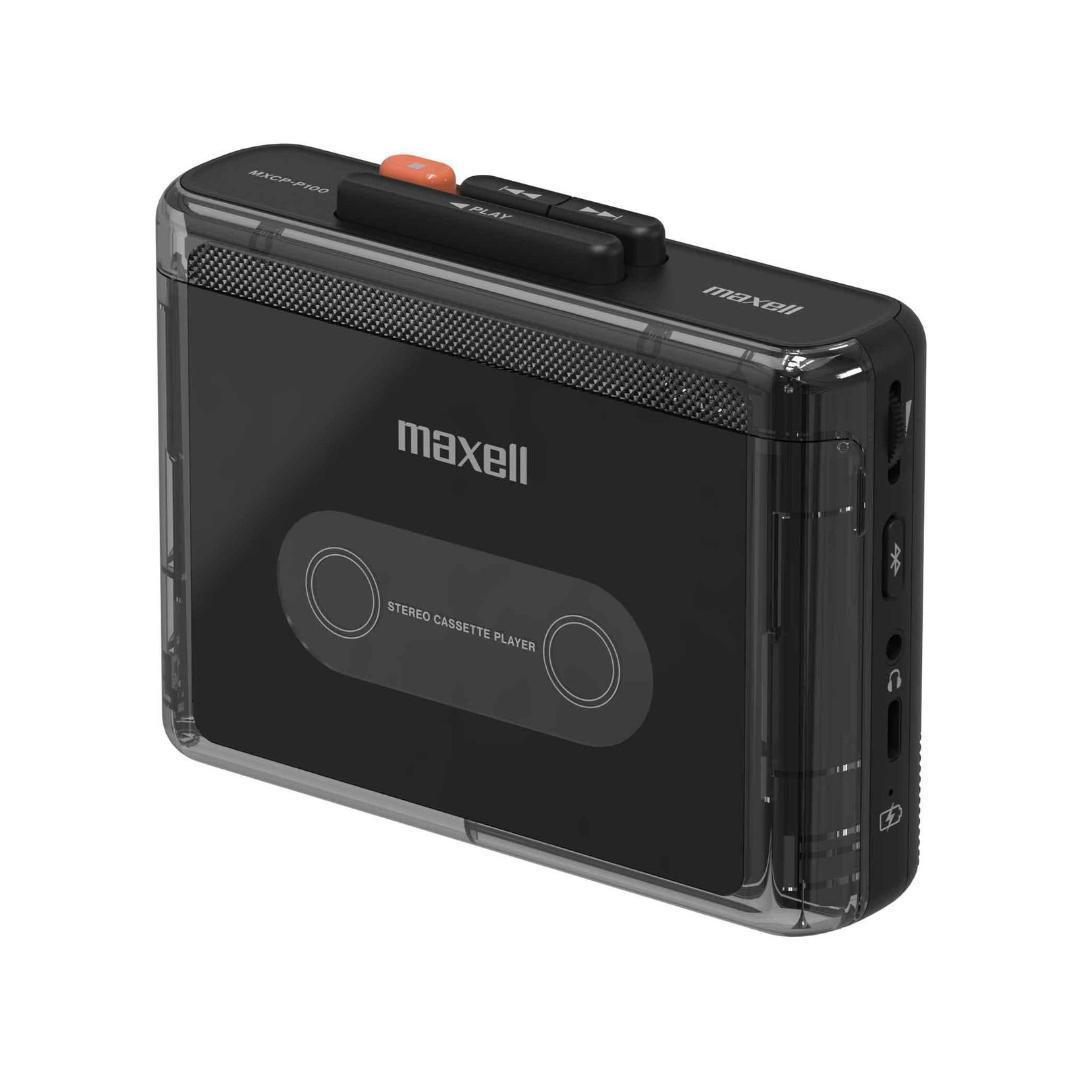 【新品】マクセル ポータブルカセットプレーヤー MXCP-P100-BK