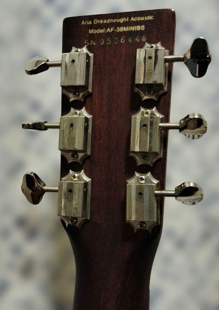 Aria AF-38MINIBS Dreadnought オール単板