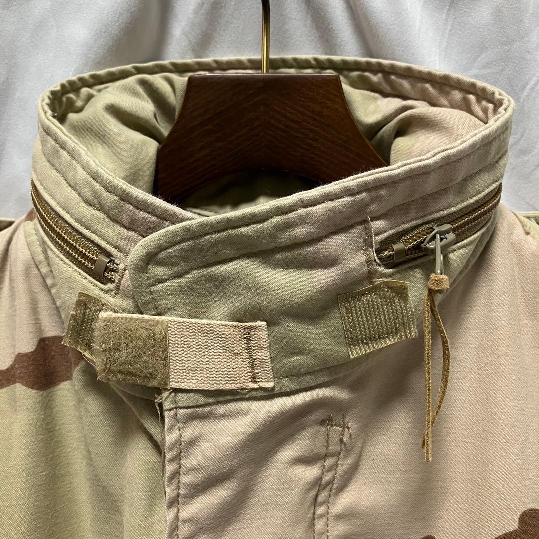 米軍 M-65フィールドジャケット 3カラーデザートカモ　実物　官給品　90's