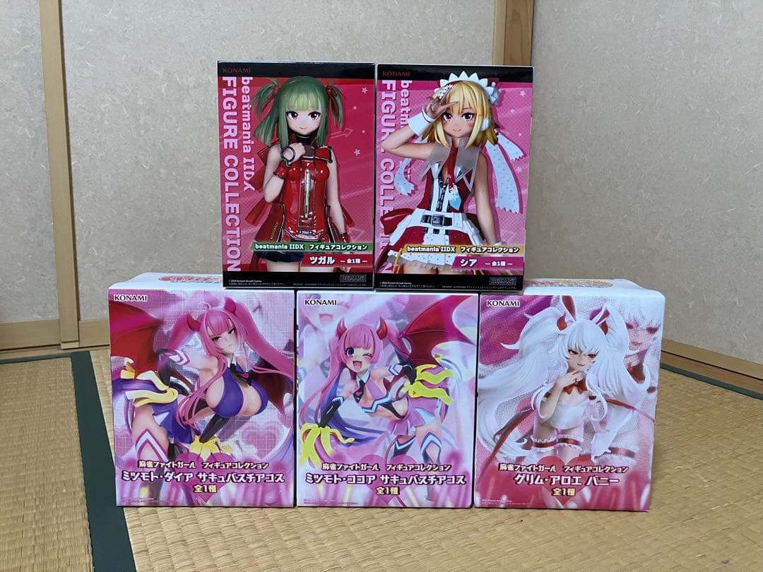麻雀ファイトガール　beatmania IIDX　フィギュア5点セット