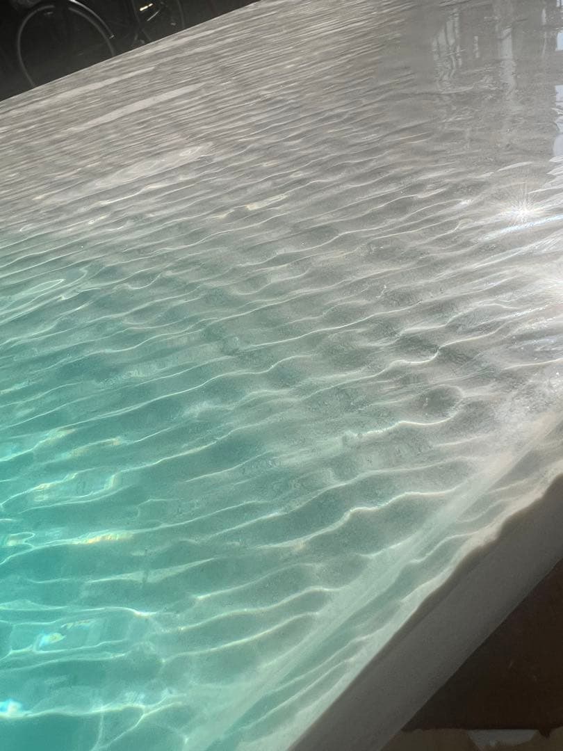 【波紋アート】～ 凪 ～ ／60cm × 60cm／ナチュラルサンド