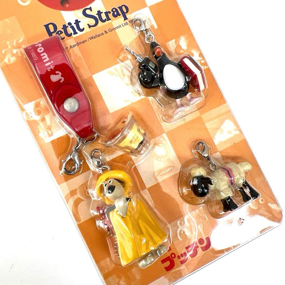 未使用　非売品　限定 プッチンプリン×ウォレスとグルミット ストラップ
