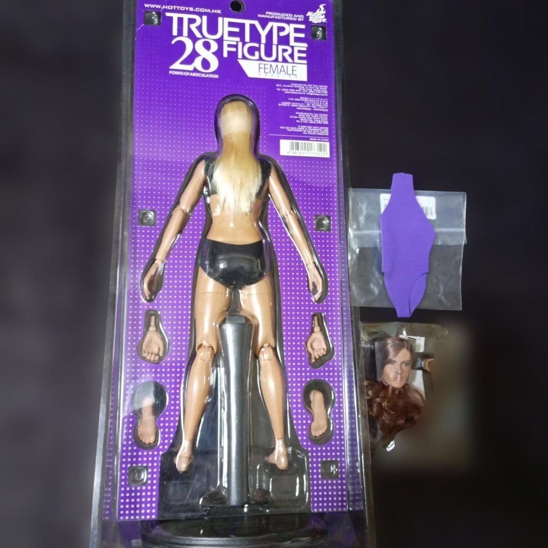 1/6 ホットトイズトゥルータイプ コーカシアン女性素体 交換ヘッド レオタード