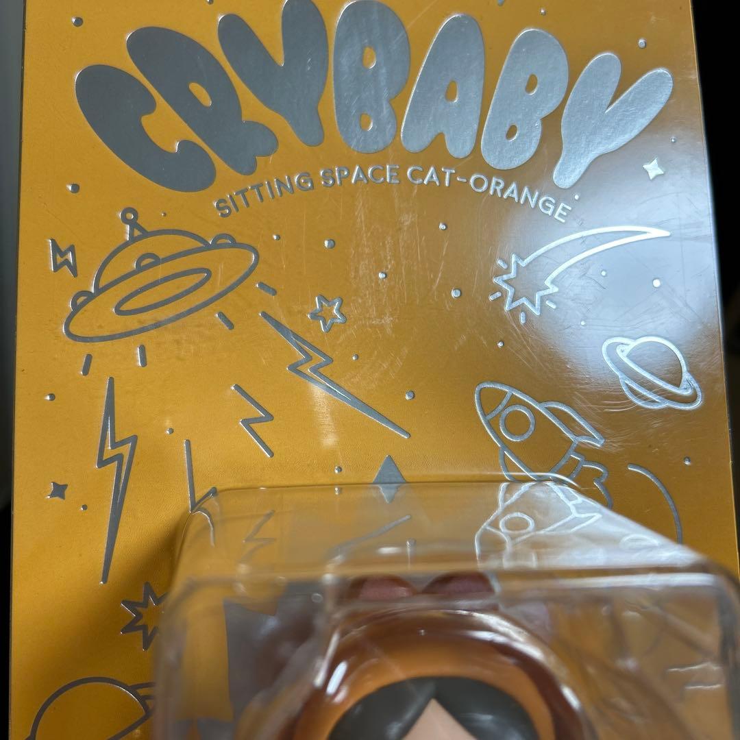 その他 POP MART CRYBABY space cat orange