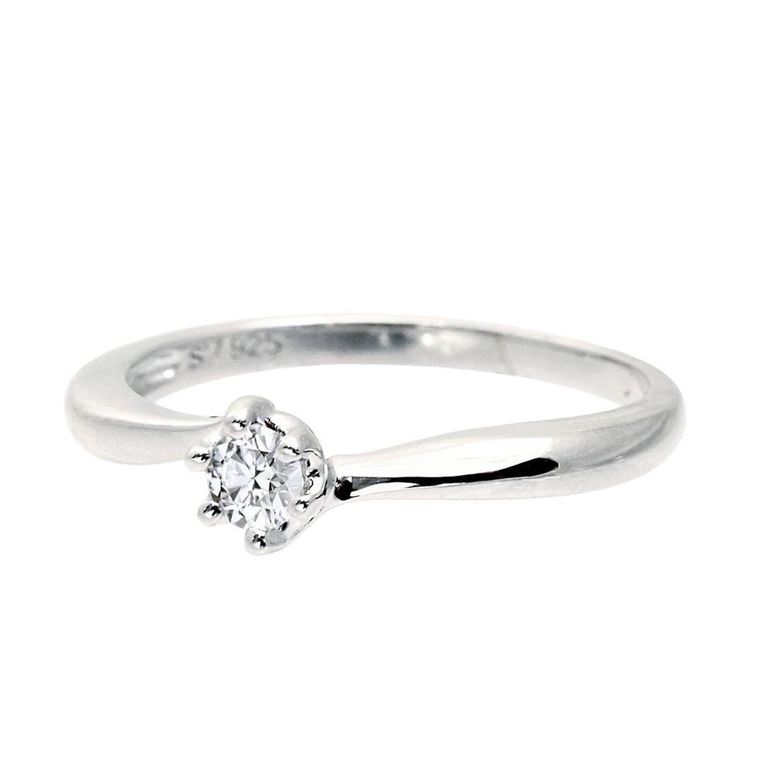 6本爪リング プリザーブドフラワー ダイヤモンドローズ ボックス