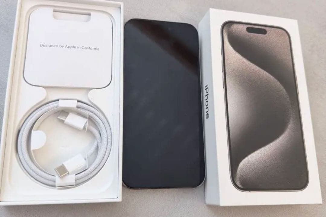 美品 iPhone 15 Pro 128GB ナチュラルチタニウム｜SIMフリー