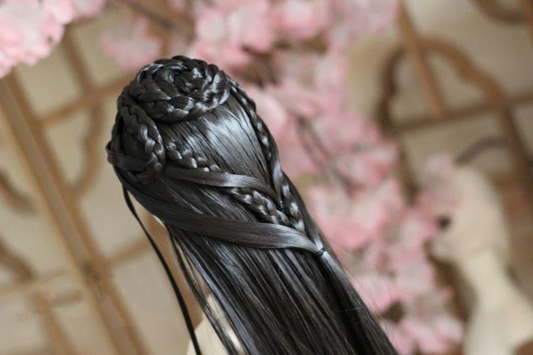 AX54 BJD 1/3 人形 ドール　用ウィッグ カツラ 耐熱 ハンドメイド