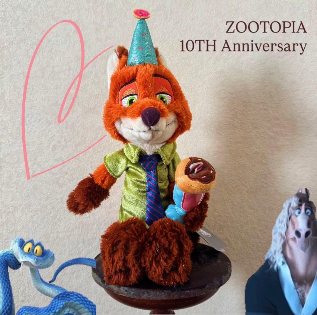 ニック・ワイルド ぬいぐるみ 10TH ズートピア ディズニーストア