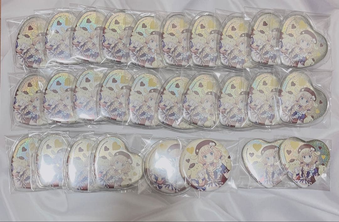 ごちうさ サンリオ シャロ ハート缶 缶バッジ