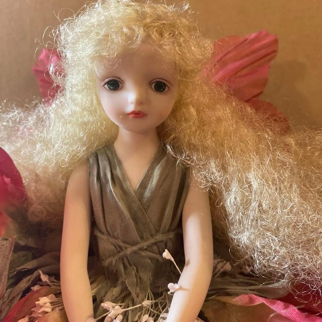 若月まり子　ビスクドール アンティー ク お花の妖精