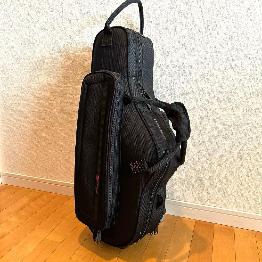 PROTEC　アルトサックス用ケース　ブラック バックパックストラップ付き