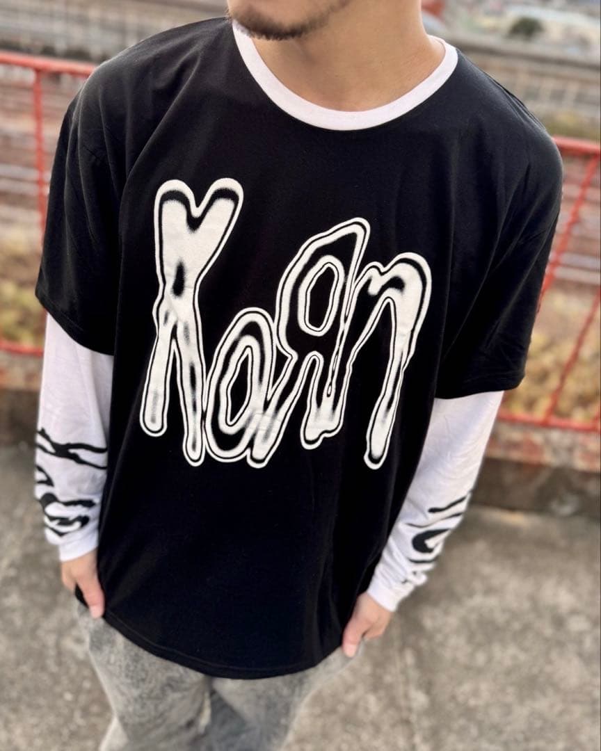新品未使用 KORN / llic Logo 長袖Tシャツ XL