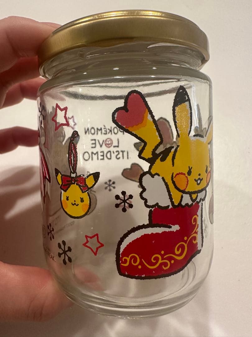 イッツデモ　ポケモン　クリスマスモチーフ　空き瓶　スライド缶　2点セット