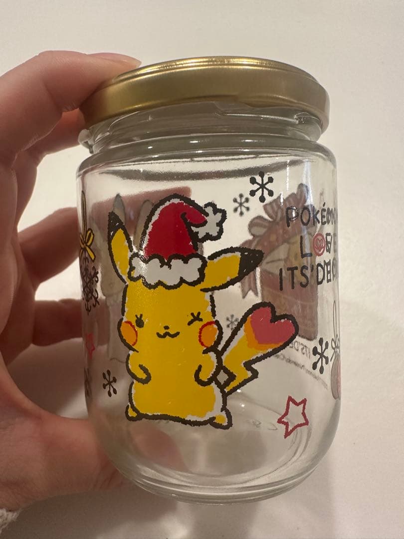 イッツデモ　ポケモン　クリスマスモチーフ　空き瓶　スライド缶　2点セット