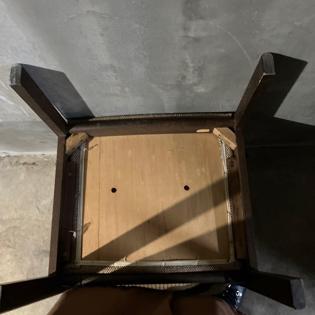 メーカー不明 ラタン アームチェア 椅子 イス ダイニングチェア ②