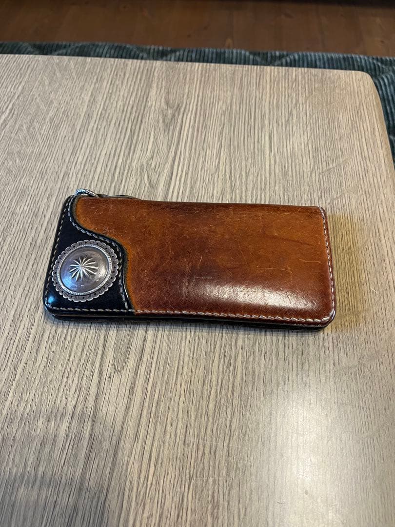 THE FLAT HEAD長財布 フラットヘッド　シルバーコンチョ付き