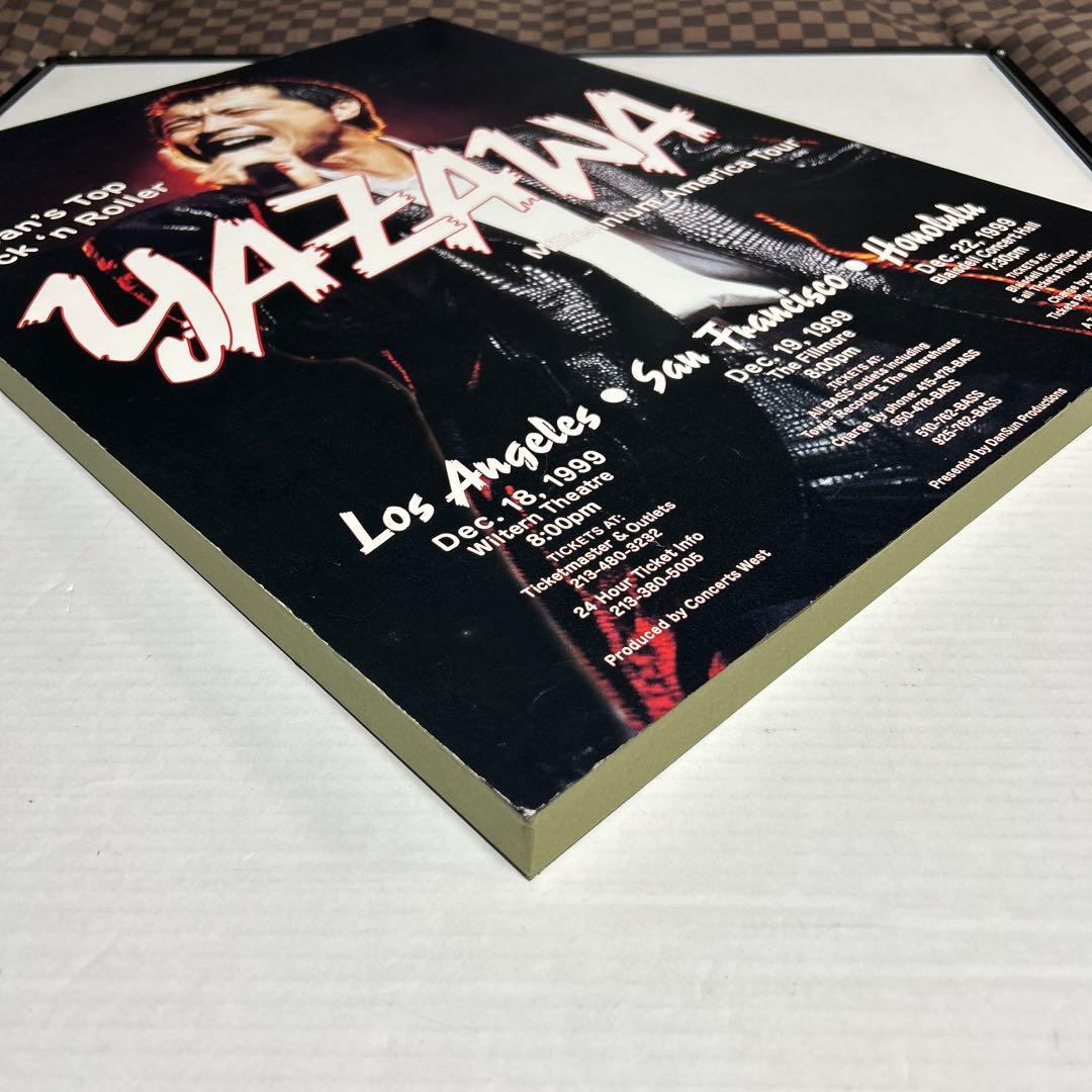 矢沢永吉木枠パネルポスター 海外ツアーコンサート告知ポスター