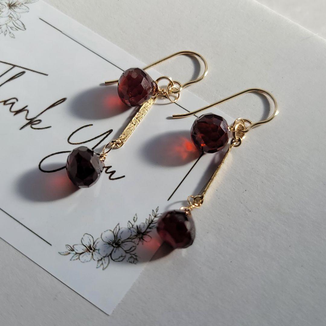 【14kgf 】神秘性を纏う＊ラブラドライトブレスレット&ロングピアス