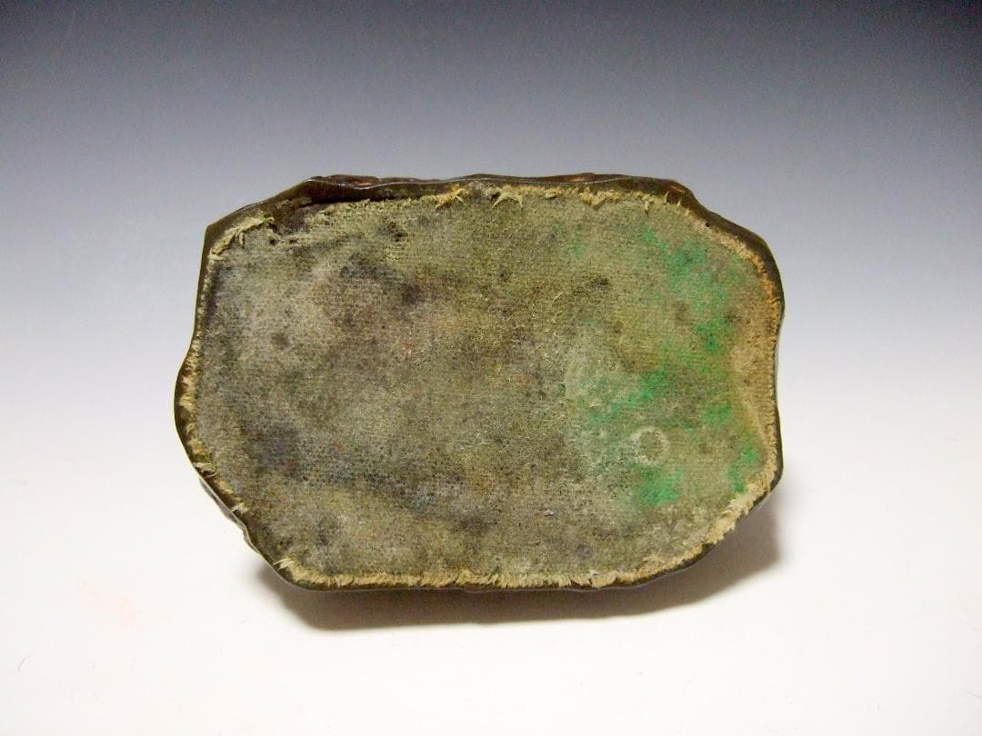 ブロンズ 銅製 灰皿 人形 在銘 / アクセサリー置き 小物置き