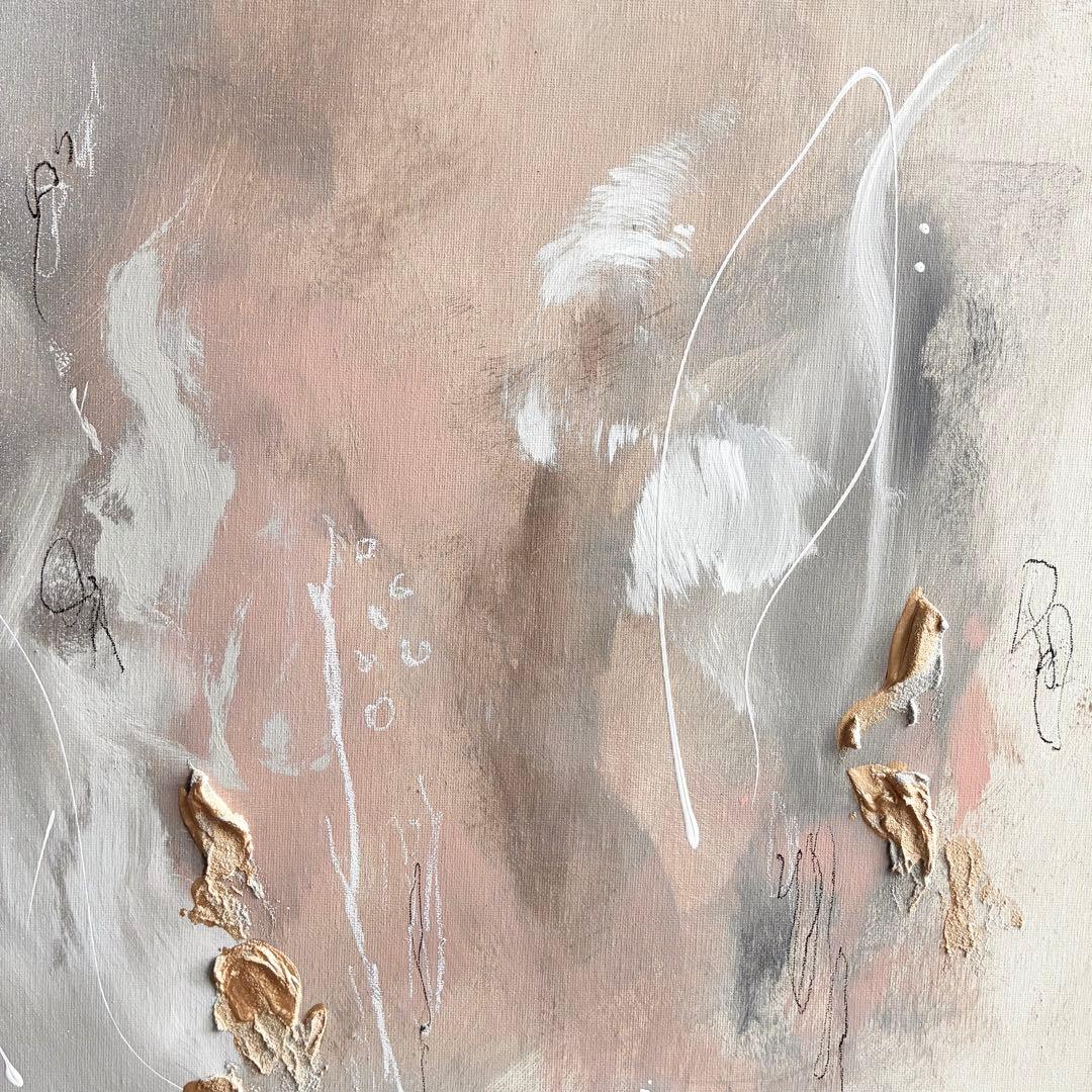 現代アート　65×65㎝　抽象画　テクスチャーアート　モダン　インテリア　絵画