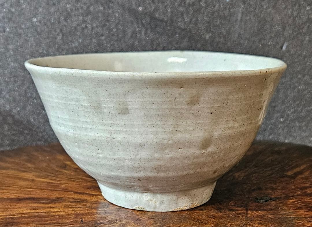 【李朝コレクター放出品❗】李氏朝鮮時代　朝鮮古陶磁器　李朝白磁　茶碗　茶道具茶器